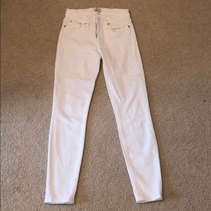 White J. Crew Toothpick Jeans SIZE 24